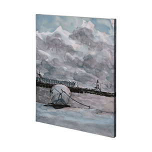 Minato I by Mercana Studio a Hand Embellished Textured Canvas