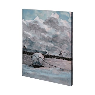 101155-L - Minato I by Mercana Studio a Hand Embellished Textured Canvas