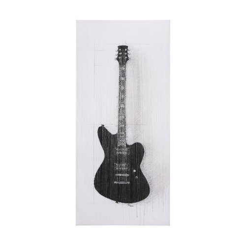 101032-L - Guitar II by Mercana Studio a Hand Embellished Textured Canvas