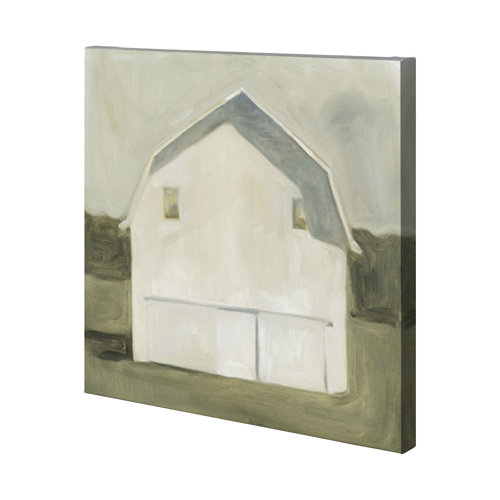 101072-L - Serene Barn VI by Emma Scarvey a Hand Embellished Textured Canvas