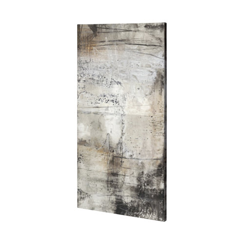 101092-L - Blk Wht Bronze II by Jennifer Goldberger a Hand Embellished Textured Canvas