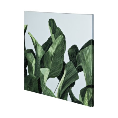 101102-L - Celadon Palms II-4444 by Emma Scarvey a Hand Embellished Textured Canvas