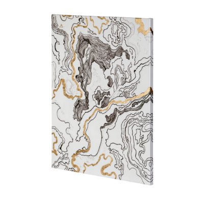 101159-L - Topography I by Mercana Studio a Hand Embellished Textured Canvas
