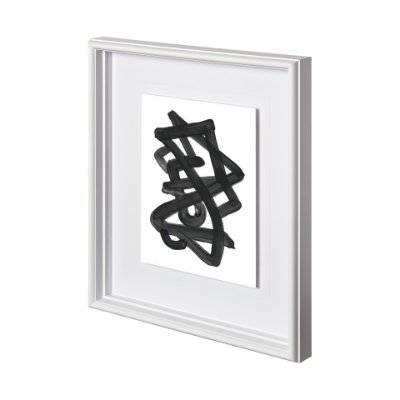12155 - Expression 2 by Lora Gold a Hand Embellished Textured Framed Art Print Matted under Glass