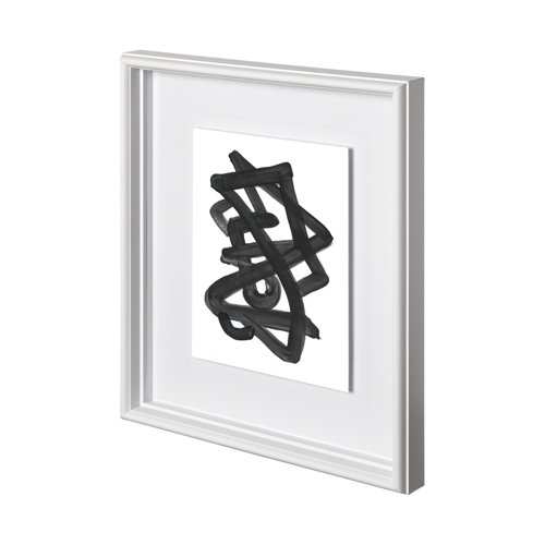 12155 - Expression 2 by Lora Gold a Hand Embellished Textured Framed Art Print Matted under Glass