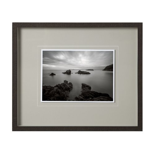 12189 - Rocky Coastline, Rosario Beach by Bisig, Steve a Framed Photo Art Print Matted under Glass