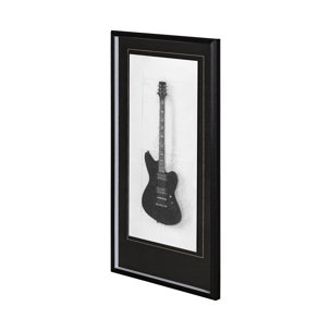 Guitar II by Mercana Studio a Hand Embellished Textured Framed Art Print Matted under Glass