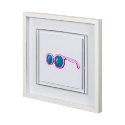 12331 - Poolside 1 by Jones a Hand Embellished Textured Framed Art Print Matted under Glass