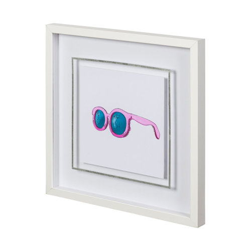 12331 - Poolside 1 by Jones a Hand Embellished Textured Framed Art Print Matted under Glass