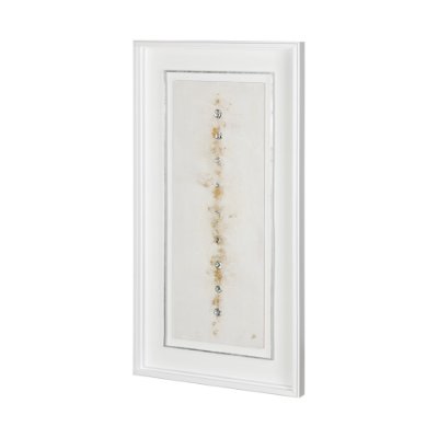 12430 - Dots II-Silver by Studio M a handmade Original Framed Artwork under Glass