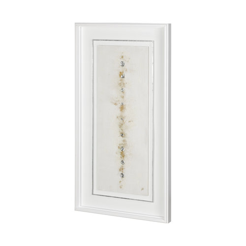12430 - Dots II-Silver by Studio M a handmade Original Framed Artwork under Glass