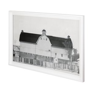 Farm House by Chris Dunker a Hand Embellished Textured Framed Photo Art Print Matted under Glass