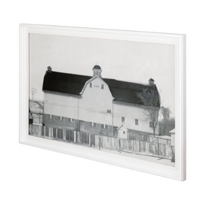 12426 - Farm House by Chris Dunker a Hand Embellished Textured Framed Photo Art Print Matted under Glass