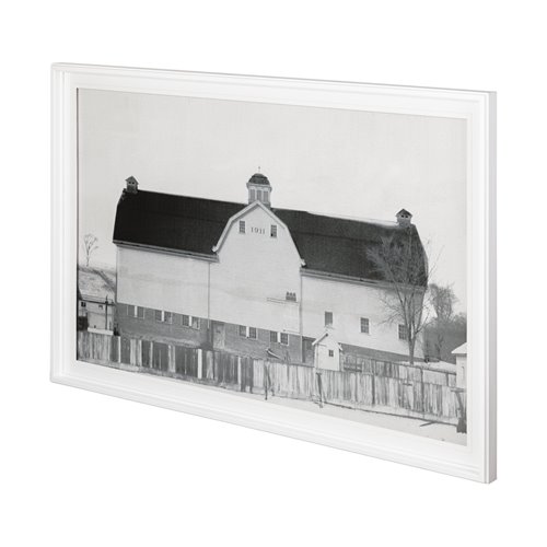 12426 - Farm House by Chris Dunker a Hand Embellished Textured Framed Photo Art Print Matted under Glass