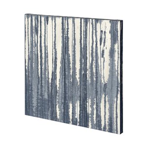 Indigo Muse Abstract by Mercana Studio a Hand Embellished Textured Canvas