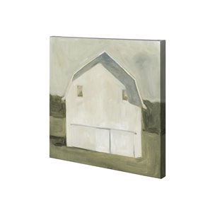 Serene Barn VI by Emma Scarvey a Hand Embellished Textured Canvas