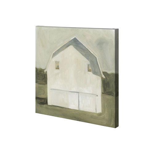 101072-S - Serene Barn VI by Emma Scarvey a Hand Embellished Textured Canvas
