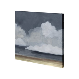 Cloud Landscape IV by Emma Scarvey a Hand Embellished Textured Canvas