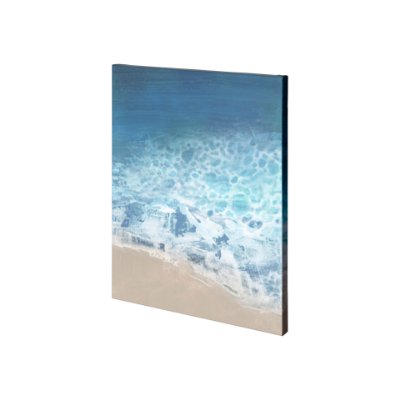 101080-S - Ebb & Flow II by Victoria Borges a Hand Embellished Textured Canvas