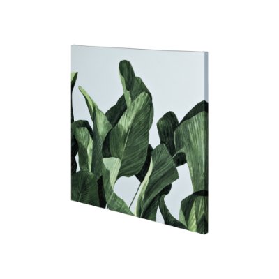 101102-S - Celadon Palms II-3030 by Emma Scarvey a Hand Embellished Textured Canvas