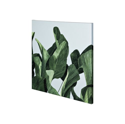 101102-S - Celadon Palms II-3030 by Emma Scarvey a Hand Embellished Textured Canvas