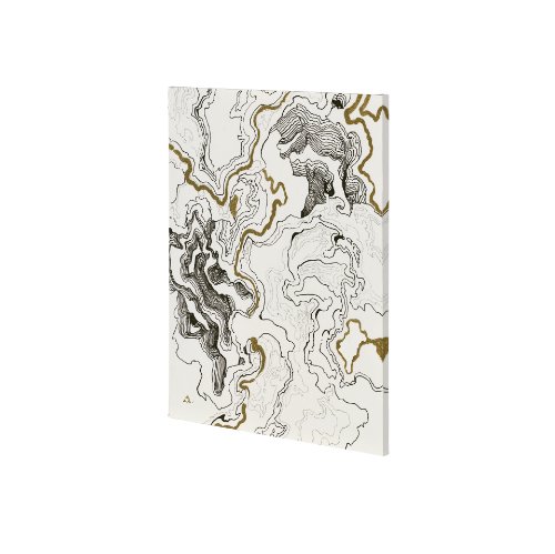101160-S - Topography II by Mercana Studio a Hand Embellished Textured Canvas