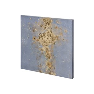 Concrete Gold 1 by Mercana Studio a Hand Embellished Textured Canvas