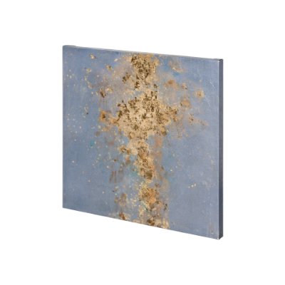 100992-S - Concrete Gold 1 by Mercana Studio a Hand Embellished Textured Canvas