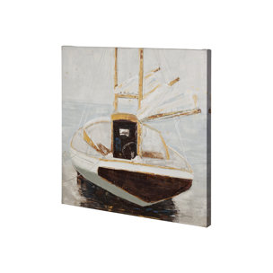 Home for the Night by Mercana Studio a Hand Embellished Textured Canvas