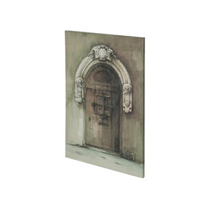 Door I by Mercana Studio a Hand Embellished Textured Canvas