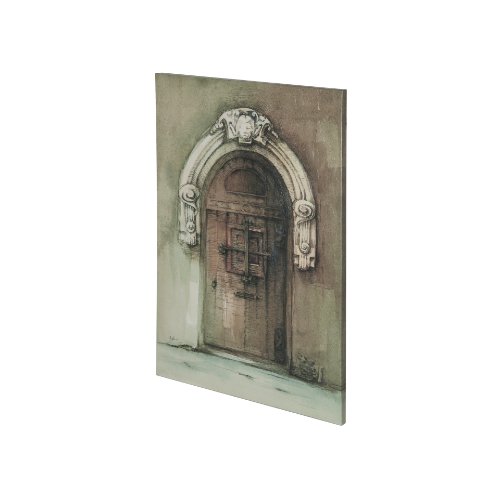101018-S - Door I by Mercana Studio a Hand Embellished Textured Canvas