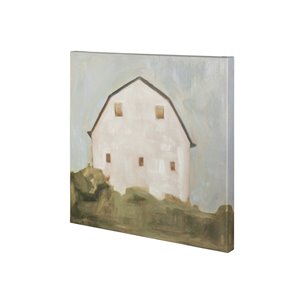 Serene Barn III by Emma Scarvey a Hand Embellished Textured Canvas
