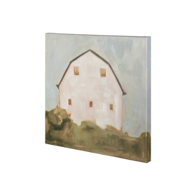 101071-S - Serene Barn III by Emma Scarvey a Hand Embellished Textured Canvas