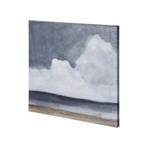 Cloud Landscape I by Emma Scarvey a Hand Embellished Textured Canvas
