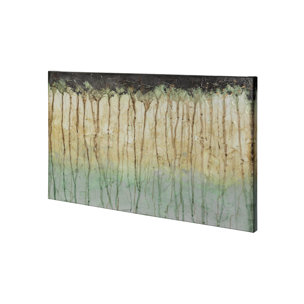 Treeline Light I by Jennifer Goldberger a Hand Embellished Textured Canvas