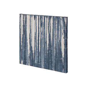 Indigo Muse Abstract by Mercana Studio a Hand Embellished Textured Canvas