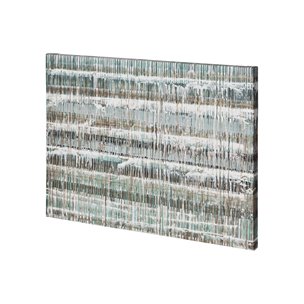 Drip Test 2 by Mercana Studio a Hand Embellished Textured Canvas