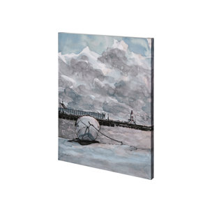 Minato I by Mercana Studio a Hand Embellished Textured Canvas