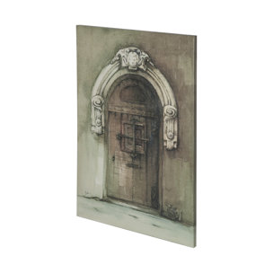 Door I by Mercana Studio a Hand Embellished Textured Canvas