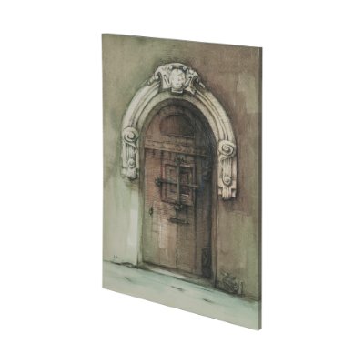 101018-L - Door I by Mercana Studio a Hand Embellished Textured Canvas