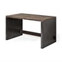 67899 - Orwell 52L x 28W Brown Wood Top Metal Cladded Frame Office Desk