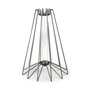 67907 - Madeline II Large Gunmetal Gray Metal Glass Test Tube Vase 