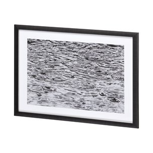 As Snow Melts by Nancy Crowell a Hand Embellished Textured Framed Photo Art Print Matted under Glass