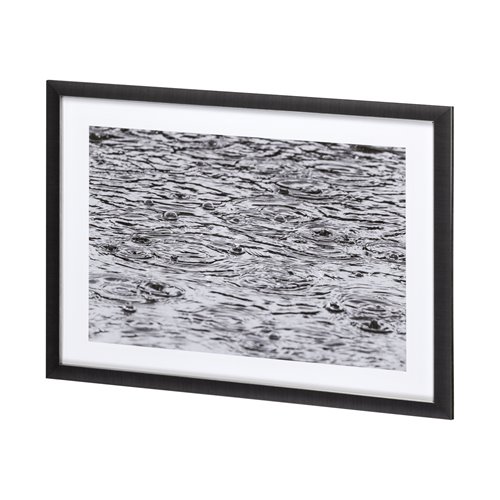 12220 - As Snow Melts by Nancy Crowell a Hand Embellished Textured Framed Photo Art Print Matted under Glass