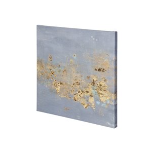 Concrete Gold 3 by Mercana Studio a Hand Embellished Textured Canvas