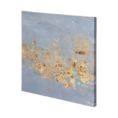 100994-L - Concrete Gold 3 by Mercana Studio a Hand Embellished Textured Canvas