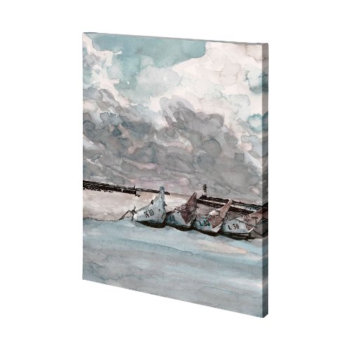 101156-L - Minato II by Mercana Studio a Hand Embellished Textured Canvas