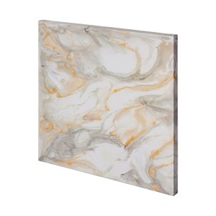 Alabaster III by Mercana Studio a Hand Embellished Textured Canvas