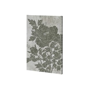 Blooming Peony II by Mercana Studio a Hand Embellished Textured Canvas