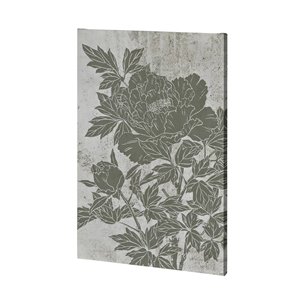 Blooming Peony II by Mercana Studio a Hand Embellished Textured Canvas